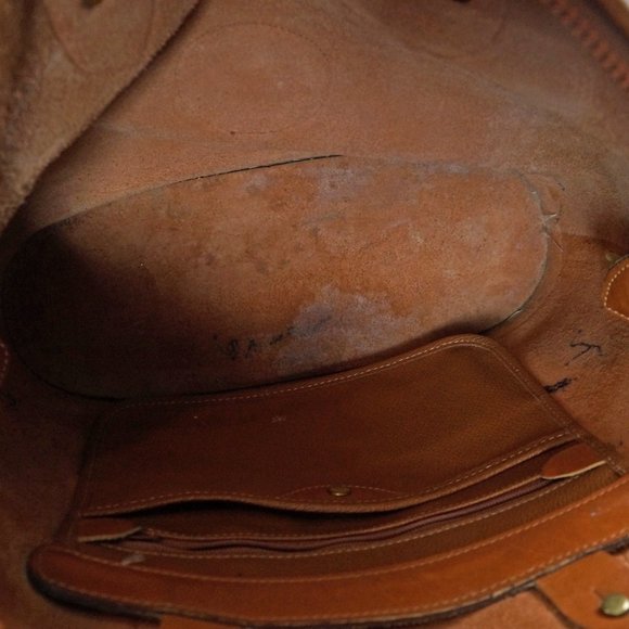 Dooney & Bourke Shoulder Bag Satchel, All Weather Leather, Tan - Picture 9 of 11